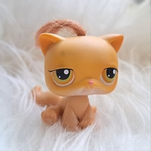 Littlest Pet Shop | cute Yellow Cat with hair #78